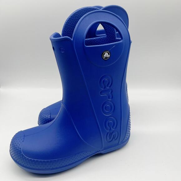 Crocs Handle it Rain Boots Blue Big Kids J2 - Picture 3 of 7